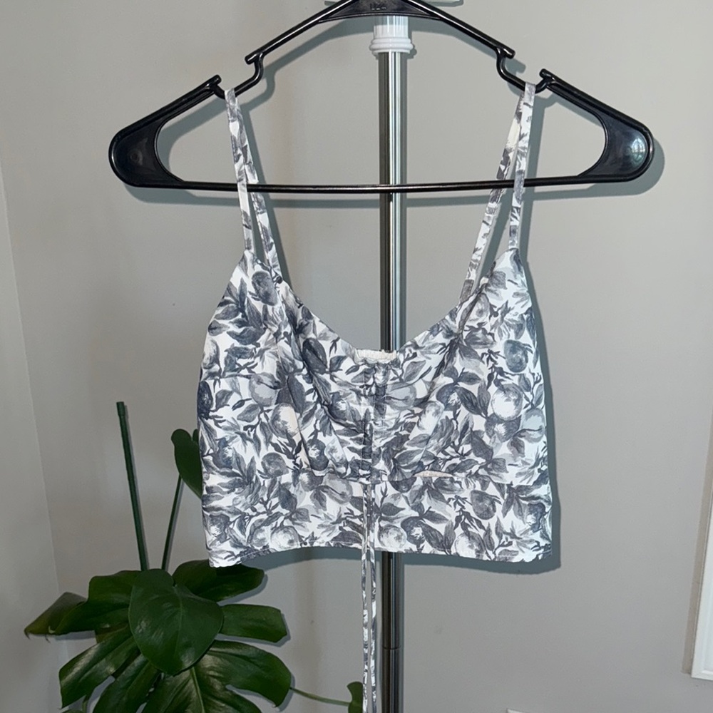 Floral Print Crop Top